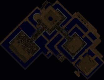 Thumbnail for a map of Level 14: The Inmost Dens for the PC game Doom II: Hell on Earth.