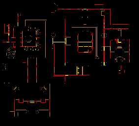Thumbnail for a map of Level 14: The Inmost Dens (Secrets) for the PC game Doom II: Hell on Earth.