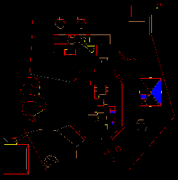 Thumbnail for a map of Level 16: Suburbs (Secrets) for the PC game Doom II: Hell on Earth.
