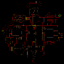 Thumbnail for a map of Level 17: Tenements (Exits) for the PC game Doom II: Hell on Earth.