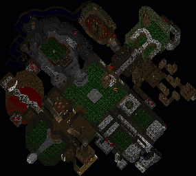 Thumbnail for a map of Level 17: Tenements for the PC game Doom II: Hell on Earth.
