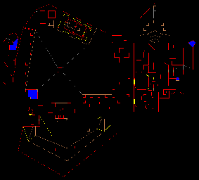 Thumbnail for a map of Level 18: The Courtyard (Secrets) for the PC game Doom II: Hell on Earth.