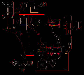 Thumbnail for a map of Level 24: The Chasm (In-Game Map) for the PC game Doom II: Hell on Earth.