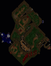 Thumbnail for a map of Level 24: The Chasm for the PC game Doom II: Hell on Earth.