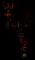 Thumbnail for a map of Level 25: Bloodfalls (Exits) for the PC game Doom II: Hell on Earth.
