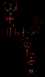 Thumbnail for a map of Level 25: Bloodfalls (In-Game Map) for the PC game Doom II: Hell on Earth.
