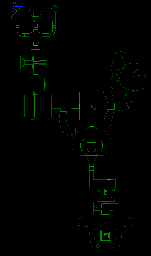 Thumbnail for a map of Level 25: Bloodfalls (Keys) for the PC game Doom II: Hell on Earth.