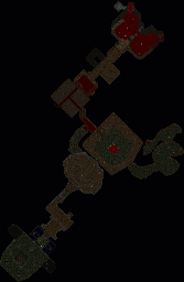 Thumbnail for a map of Level 25: Bloodfalls for the PC game Doom II: Hell on Earth.