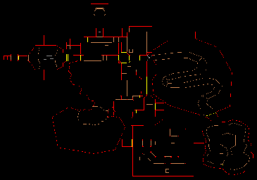Thumbnail for a map of Level 26: The Abandoned Mines (In-Game Map) for the PC game Doom II: Hell on Earth.