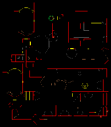 Thumbnail for a map of Level 27: Monster Condo (Exits) for the PC game Doom II: Hell on Earth.