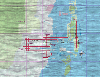 Thumbnail for a map of Miami (In-Game Map) for the PC game Driver.