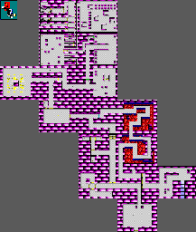 Thumbnail for a map of Level 1 for the PC game D.R.O.D.: Deadly Rooms Of Death.