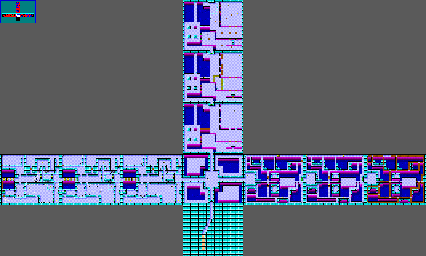 Thumbnail for a map of Level 6 for the PC game D.R.O.D.: Deadly Rooms Of Death.