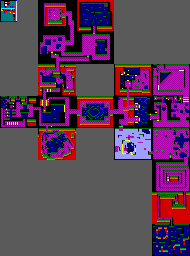 Thumbnail for a map of Level 8 for the PC game D.R.O.D.: Deadly Rooms Of Death.