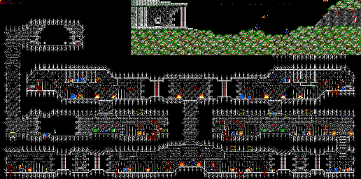 Thumbnail for a map of Episode 1 Level 1 for the PC game Duke Nukem II.