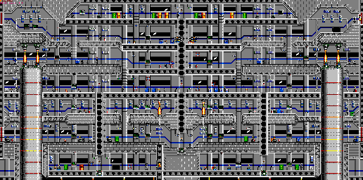 Thumbnail for a map of Episode 4 Level 2 for the PC game Duke Nukem II.