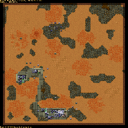 Thumbnail for a map of Atreides SCENA012 - 5B for the PC game Dune II: The Building Of A Dynasty.