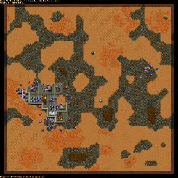 Thumbnail for a map of Atreides SCENA015 - 6B for the PC game Dune II: The Building Of A Dynasty.