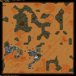 Thumbnail for a map of Atreides SCENA016 - 6C for the PC game Dune II: The Building Of A Dynasty.