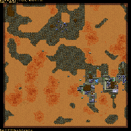 Thumbnail for a map of Atreides SCENA018 - 7B for the PC game Dune II: The Building Of A Dynasty.