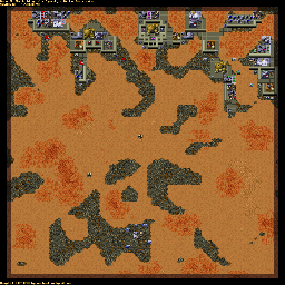 Thumbnail for a map of Atreides SCENA022 - 9A for the PC game Dune II: The Building Of A Dynasty.