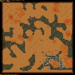 Thumbnail for a map of Harkonnen SCENH009 - 4B for the PC game Dune II: The Building Of A Dynasty.