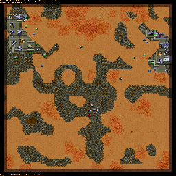 Thumbnail for a map of Harkonnen SCENH015 - 6B for the PC game Dune II: The Building Of A Dynasty.