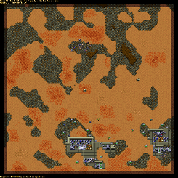 Thumbnail for a map of Harkonnen SCENH016 - 6C for the PC game Dune II: The Building Of A Dynasty.