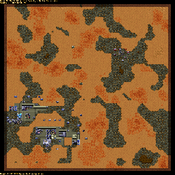Thumbnail for a map of Harkonnen SCENH019 - 7C for the PC game Dune II: The Building Of A Dynasty.