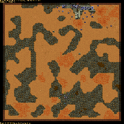 Thumbnail for a map of Ordos SCENO010 - 4C for the PC game Dune II: The Building Of A Dynasty.