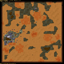 Thumbnail for a map of Ordos SCENO013 - 5C for the PC game Dune II: The Building Of A Dynasty.