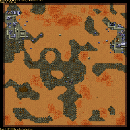 Thumbnail for a map of Ordos SCENO015 - 6B for the PC game Dune II: The Building Of A Dynasty.
