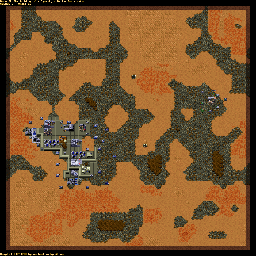 Thumbnail for a map of Ordos SCENO016 - 6C for the PC game Dune II: The Building Of A Dynasty.