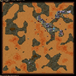 Thumbnail for a map of Ordos SCENO017 - 7A for the PC game Dune II: The Building Of A Dynasty.