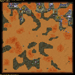 Thumbnail for a map of Ordos SCENO022 - 9A for the PC game Dune II: The Building Of A Dynasty.