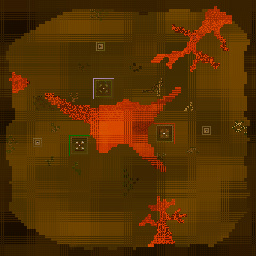 Thumbnail for a map of Multiplayer Lava Forever (Unused) for the PC game Dungeon Keeper.
