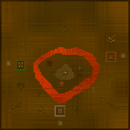 Thumbnail for a map of Multiplayer Ring Of Fire (Unused) for the PC game Dungeon Keeper.