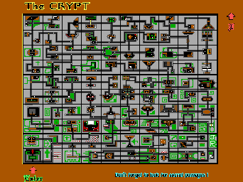 Thumbnail for a map of Episode Two: The Guardian Of The Crypts The Crypt (In-Game Map) for the PC game The Dungeons Of Grimlor.