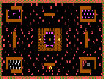 Thumbnail for a map of Level 01 for the PC game Dungeons Of Kroz.