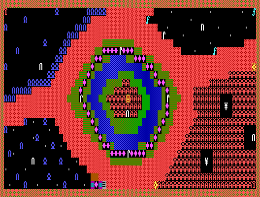 Thumbnail for a map of Level 09 for the PC game Dungeons Of Kroz.