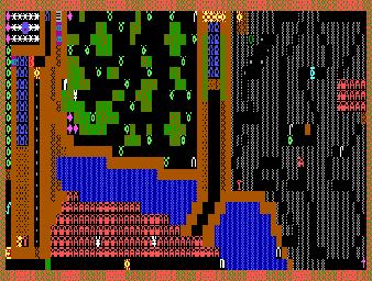 Thumbnail for a map of Level 15 for the PC game Dungeons Of Kroz.