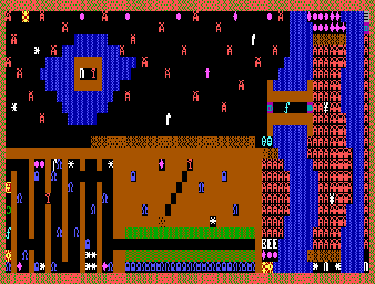 Thumbnail for a map of Level 19 for the PC game Dungeons Of Kroz.