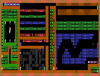 Thumbnail for a map of Level 23 for the PC game Dungeons Of Kroz.
