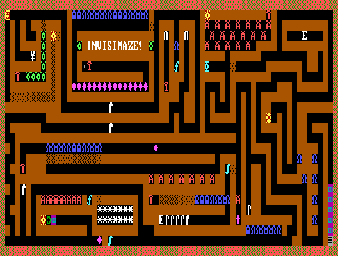 Thumbnail for a map of Level 29 for the PC game Dungeons Of Kroz.