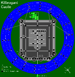 Thumbnail for a map of Killbragant Castle for the PC game Elvira: Mistress Of The Dark.
