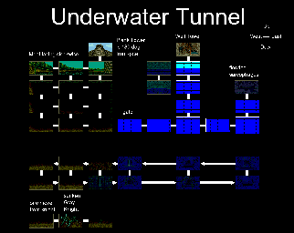 Thumbnail for a map of Underwater Tunnel for the PC game Elvira: Mistress Of The Dark.