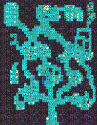Thumbnail for a map of Aranea City for the PC game Exile: Escape From The Pit.