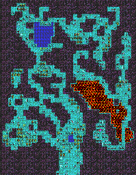 Thumbnail for a map of Bat Cave for the PC game Exile: Escape From The Pit.