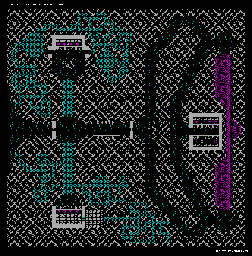 Thumbnail for a map of Death Gulch for the PC game Exodus: Ultima III.