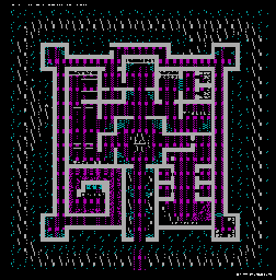 Thumbnail for a map of Lord British's Castle for the PC game Exodus: Ultima III.
